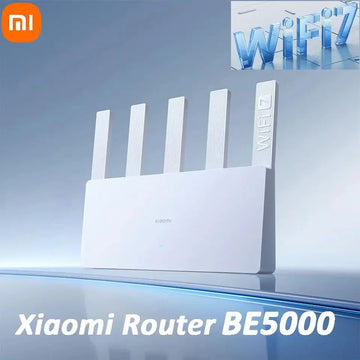 Xiaomi Router BE5000 WiFi 7 MLO 2.4GHz/5GHz Dual Band Frequency Mesh 2.5G High-Speed Network Port 512MB RAM Repeater - Imported from UK